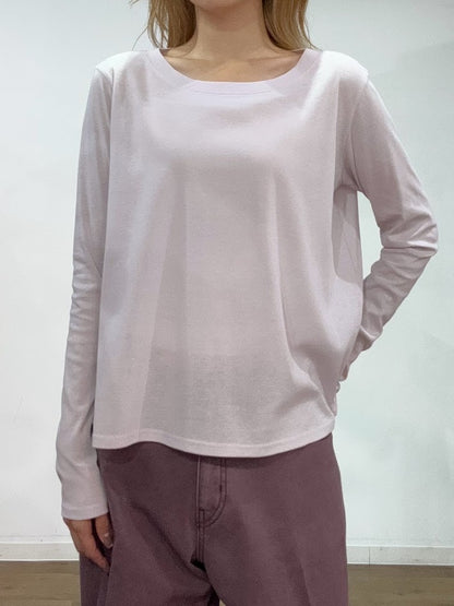 【PRIORITY | '27 Spring Collection】 ボートネックシアーロンT P71141TW／１月中旬から２月中旬発送予定