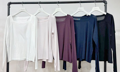 【PRIORITY | '27 Spring Collection】 スクエアネックシアーロンT P71142TW／１月中旬から２月中旬発送予定