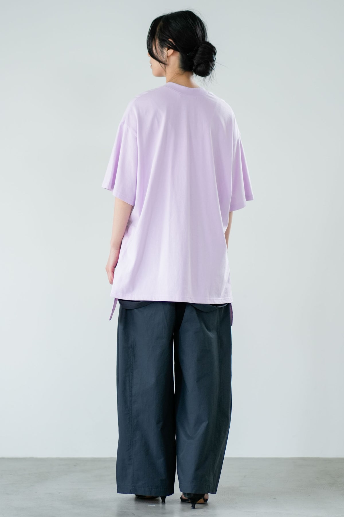 【Lallia Mu】 レースドッキングロゴカットソー 2711535／3月上旬～3月中旬発送予定